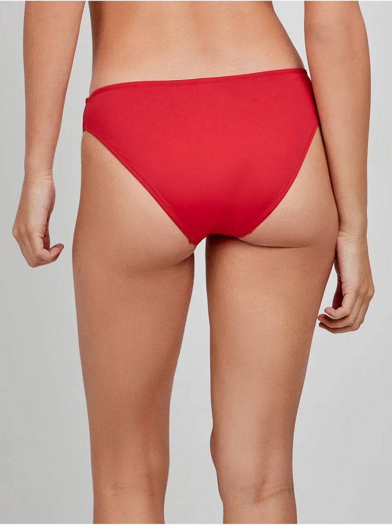 Slip bikini classico Rosso - Kiabi