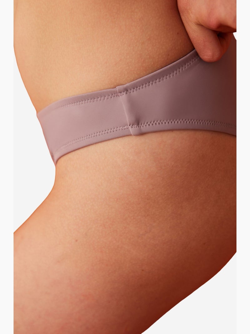 Slip bikini clean con taglio a v penti Malva - Kiabi