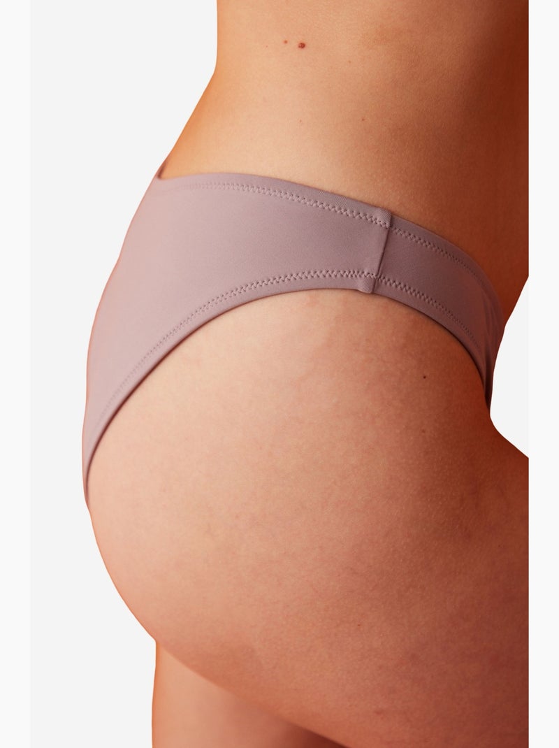 Slip bikini clean con taglio a v penti Malva - Kiabi
