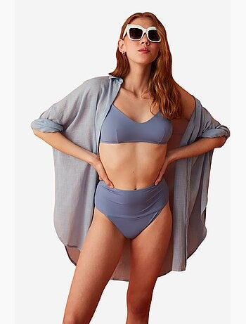Slip bikini clean vintage a vita alta penti