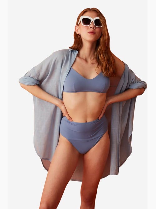 Slip bikini clean vintage a vita alta penti - Kiabi Slip bikini clean vintage a vita alta penti - Kiabi