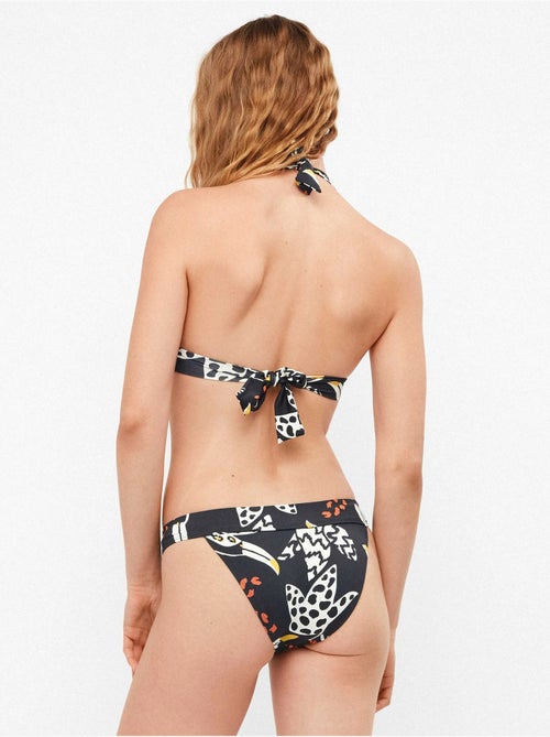 Slip bikini con dettaglio in vita stampa tropicale - Kiabi