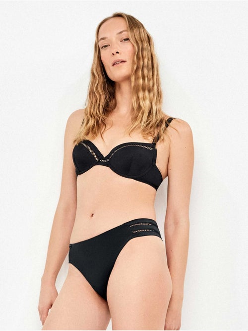 Slip bikini con dettaglio traforato sui lati - Kiabi Slip bikini con dettaglio traforato sui lati - Kiabi