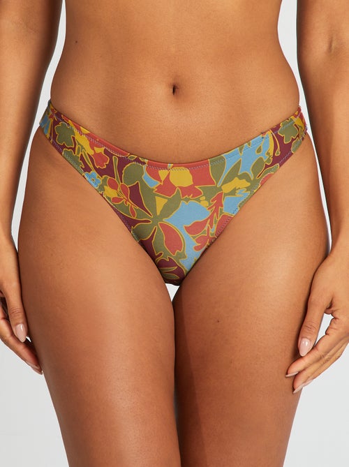 Slip bikini con stampa floreale - Kiabi
