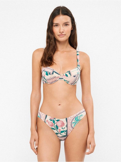 Slip bikini con stampa mosaico ispirazione tropicale - Kiabi Slip bikini con stampa mosaico ispirazione tropicale - Kiabi