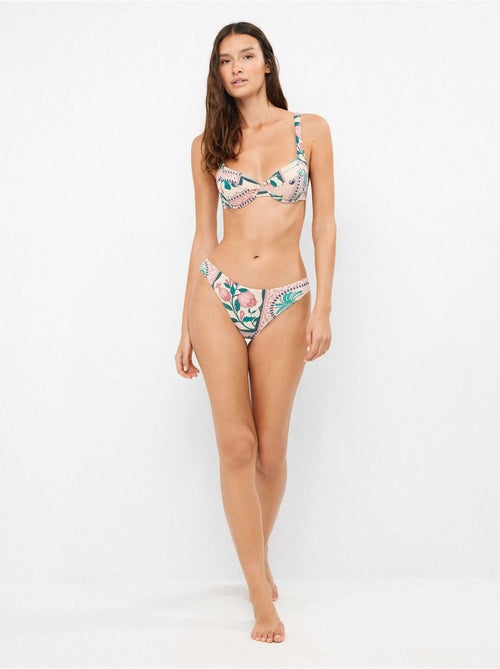 Slip bikini con stampa mosaico ispirazione tropicale - Kiabi Slip bikini con stampa mosaico ispirazione tropicale - Kiabi