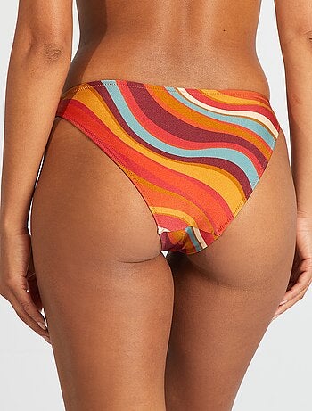 Slip bikini con stampa psichedelica