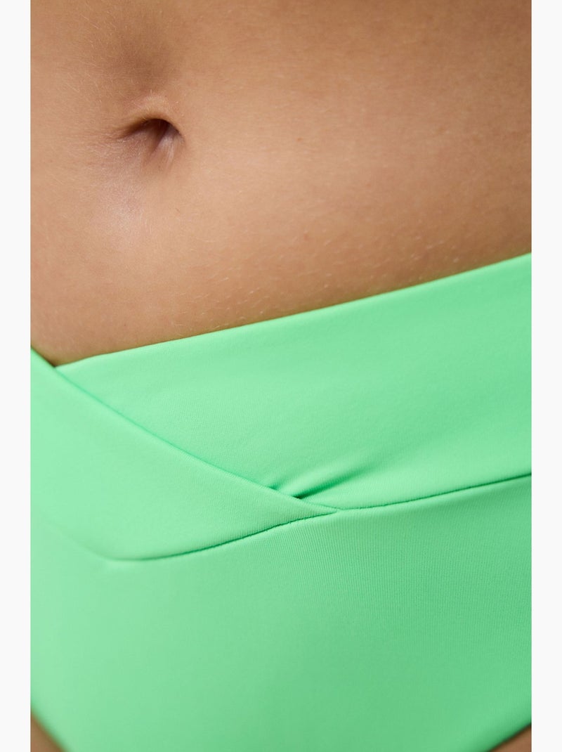 Slip bikini con taglio a v penti Verde menta - Kiabi