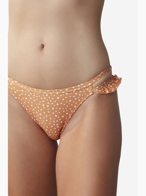 Slip bikini con volant laterale molto morbido penti - Kiabi Slip bikini con volant laterale molto morbido penti - Kiabi