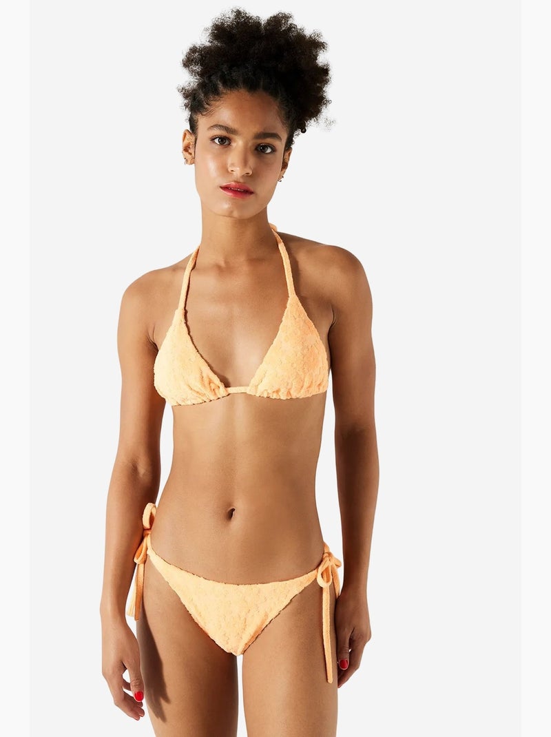 Slip bikini cowell donna penti Arancione chiaro - Kiabi