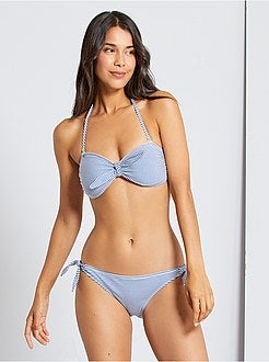 Slip bikini da annodare - Kiabi