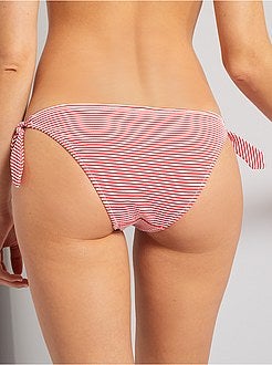 Slip bikini da annodare - Kiabi