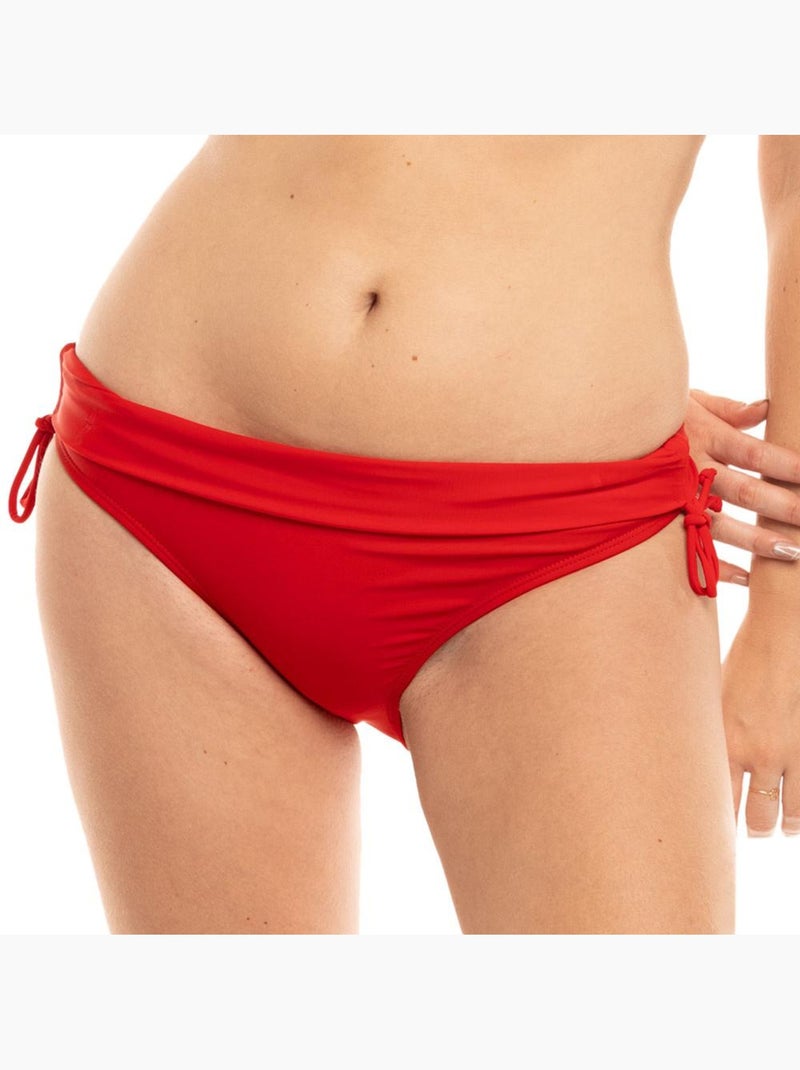 Slip Bikini Donna a Vita Alta Sun Project Rosso - Kiabi
