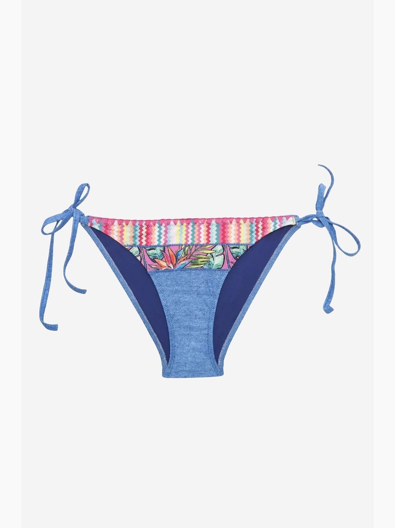 Slip bikini donna look penti Blu zaffiro - Kiabi