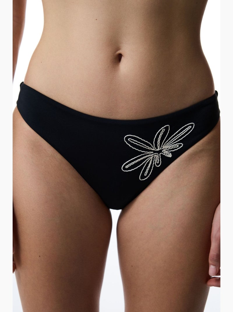 Slip bikini donna ricamato penti Nero - Kiabi
