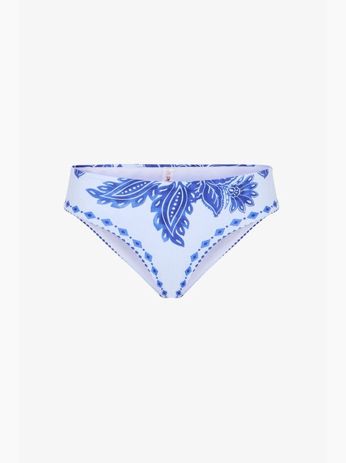 Slip bikini giana a vita media con fiori penti - Kiabi Slip bikini giana a vita media con fiori penti - Kiabi