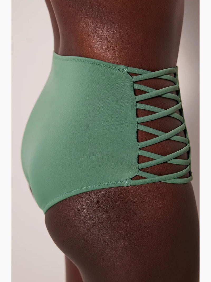 Slip bikini high fashion penti Verde - Kiabi
