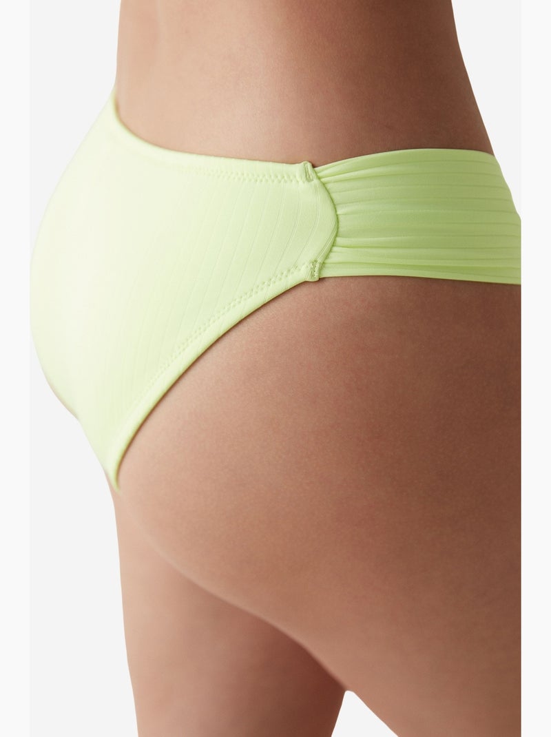 Slip bikini hipster neon lively con dettaglio arricciato penti Verde tiglio - Kiabi