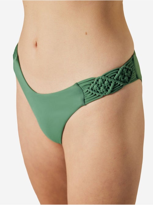 Slip bikini laguna con dettaglio macramè penti - Kiabi Slip bikini laguna con dettaglio macramè penti - Kiabi