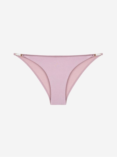 Slip bikini lisa con dettaglio accessorio sui lati penti - Kiabi Slip bikini lisa con dettaglio accessorio sui lati penti - Kiabi