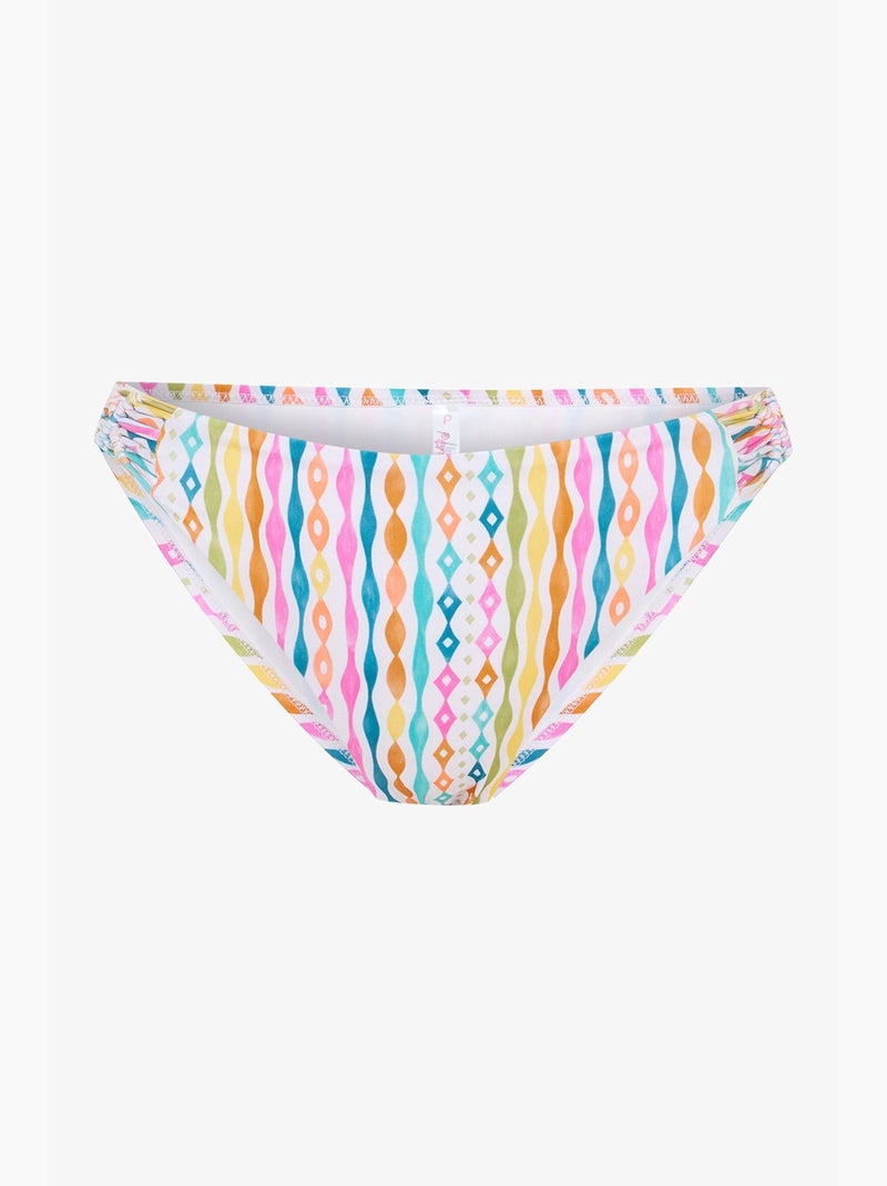 Slip bikini mae a righe in macramè penti Bianco - Kiabi