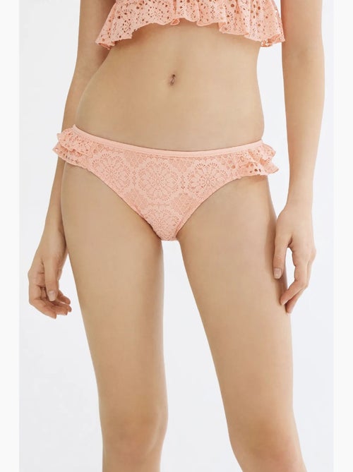 Slip bikini marsilya con volant laterale penti - Kiabi Slip bikini marsilya con volant laterale penti - Kiabi