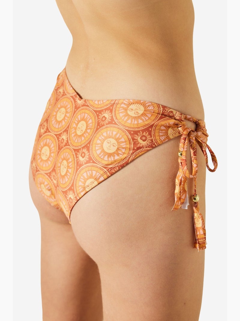 Slip bikini mayi con laccetti a v penti Arancione - Kiabi