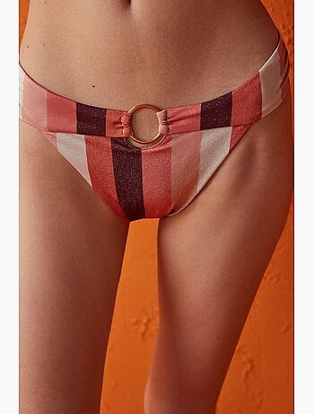 Slip bikini melrose fashion a righe scintillanti penti