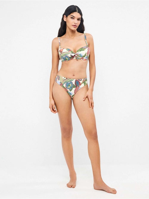 Slip bikini midi con stampa tropicale - Kiabi Slip bikini midi con stampa tropicale - Kiabi