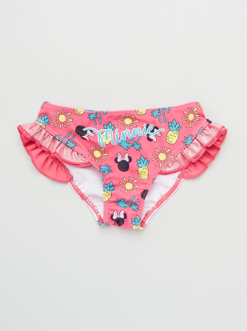 Slip bikini 'Minnie Mouse' fucsia - Kiabi