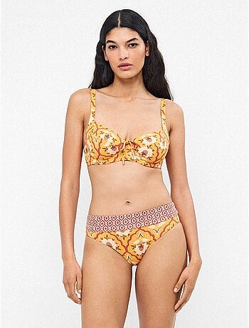 Slip bikini multiposizione doppia stampa