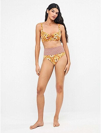 Slip bikini multiposizione doppia stampa
