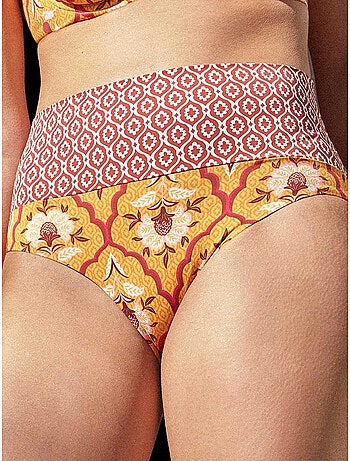 Slip bikini multiposizione doppia stampa