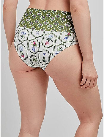 Slip bikini multiposizione fantasia