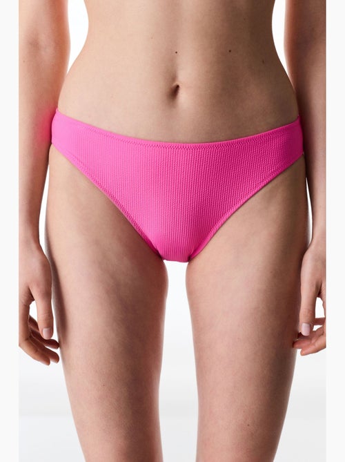 Slip bikini nena testurizzato a vita media penti - Kiabi