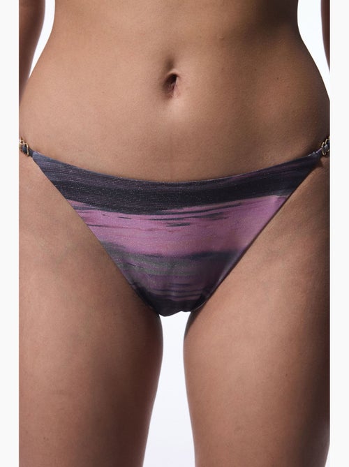 Slip bikini nixie con banda laterale e fibbia penti - Kiabi