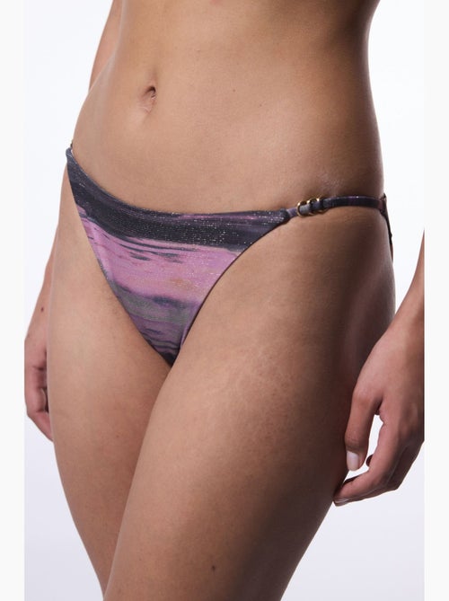 Slip bikini nixie con banda laterale e fibbia penti - Kiabi