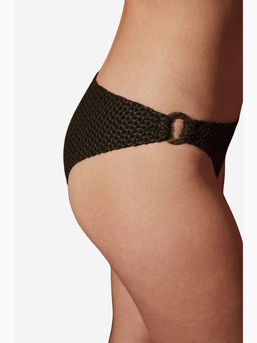 Slip bikini parker con dettaglio accessorio e taglio a v penti - Kiabi Slip bikini parker con dettaglio accessorio e taglio a v penti - Kiabi
