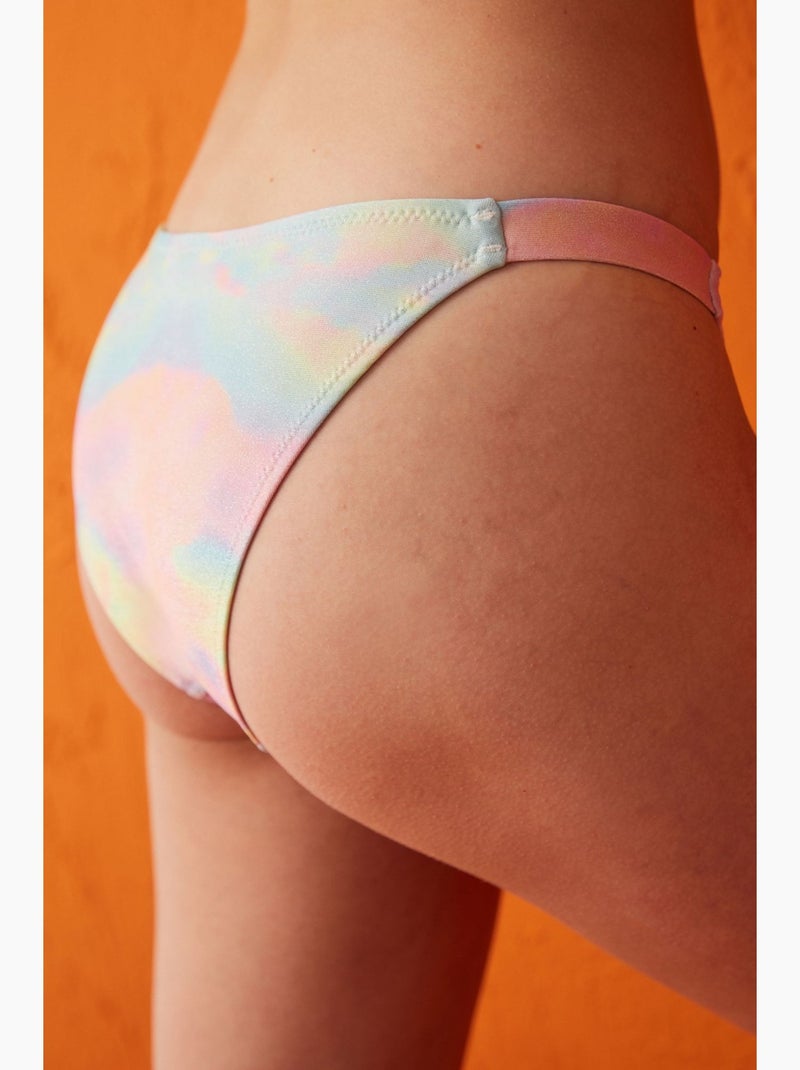 Slip bikini pastel scintillante bette side penti Rosa/Blu/Verde - Kiabi