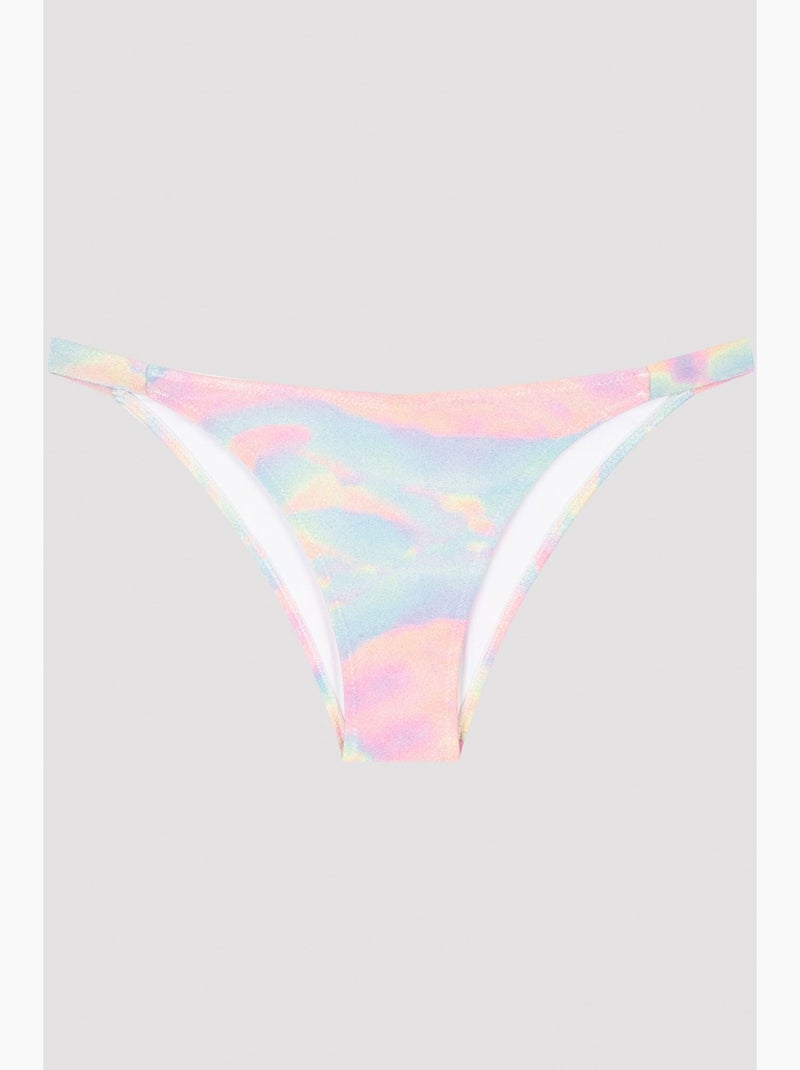 Slip bikini pastel scintillante bette side penti Rosa/Blu/Verde - Kiabi