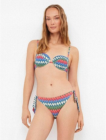 Slip bikini regolabile ai lati
