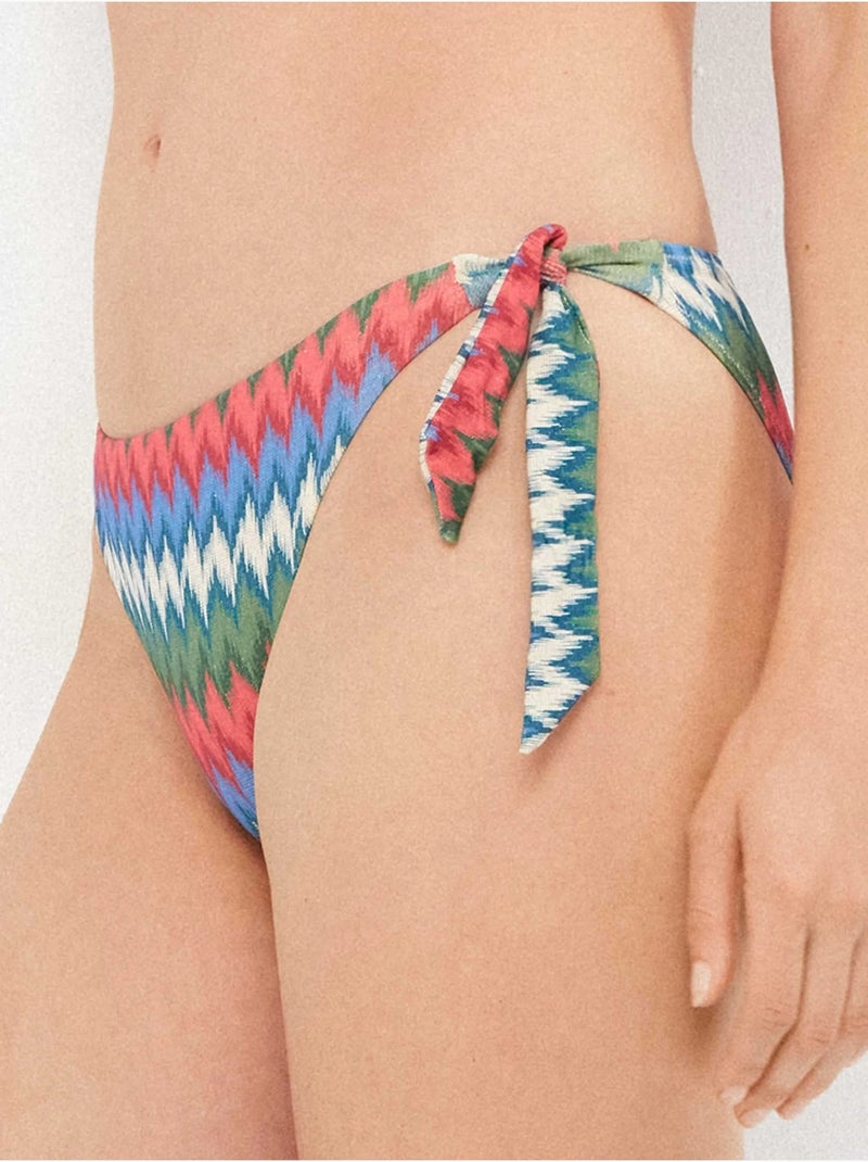 Slip bikini regolabile ai lati Multicolore - Kiabi