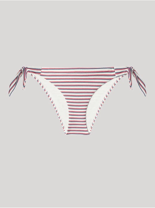 Slip bikini regolabile fantasia righe - Kiabi