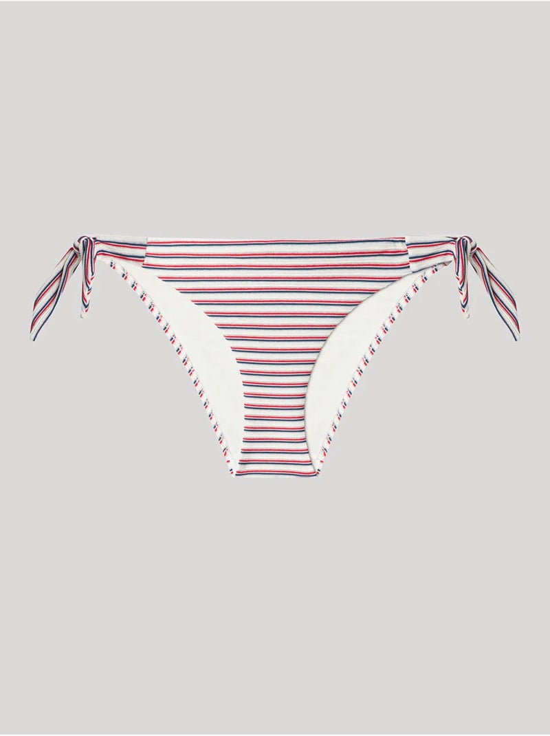 Slip bikini regolabile fantasia righe Multicolore - Kiabi