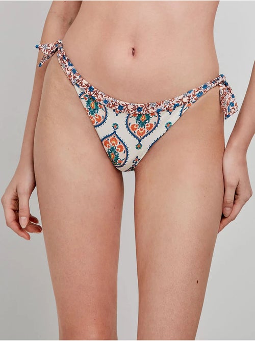Slip bikini regolabile tessuto fantasia - Kiabi