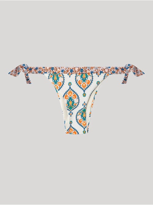 Slip bikini regolabile tessuto fantasia - Kiabi