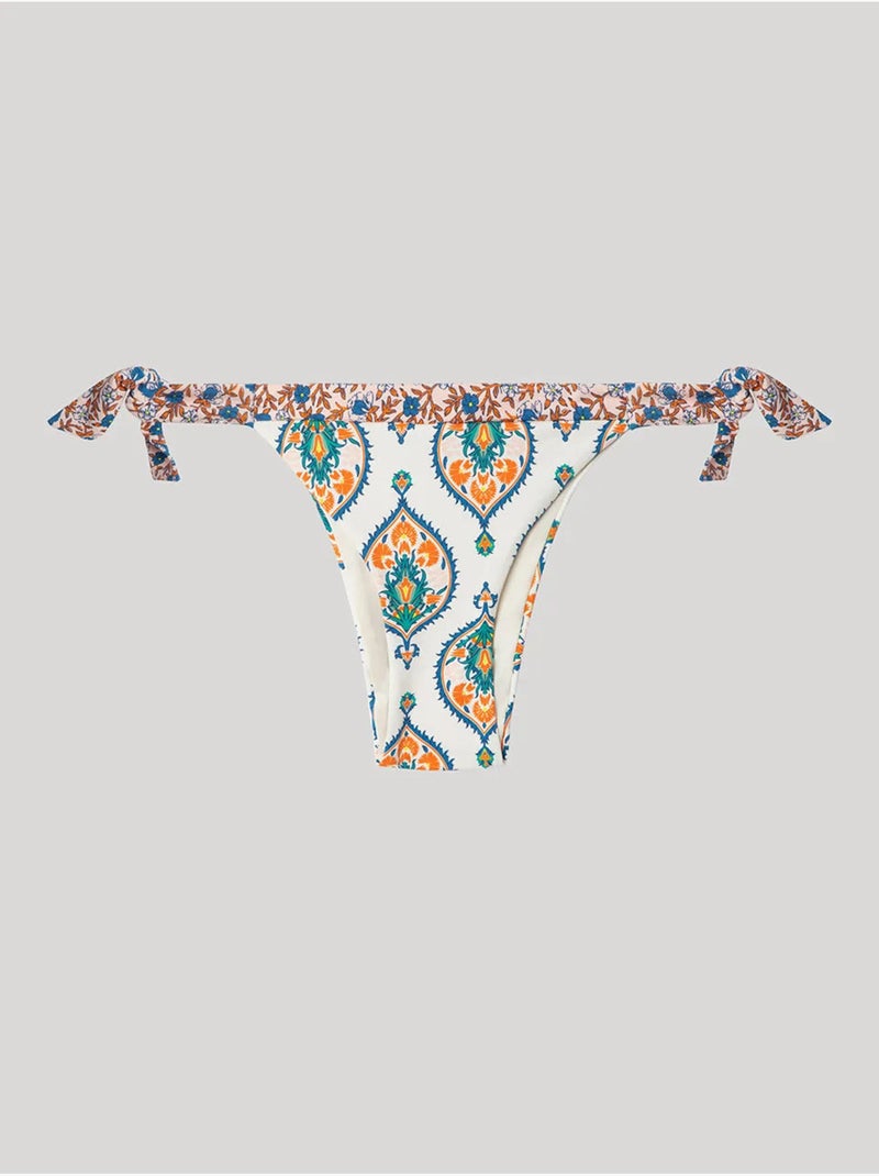 Slip bikini regolabile tessuto fantasia Multicolore - Kiabi