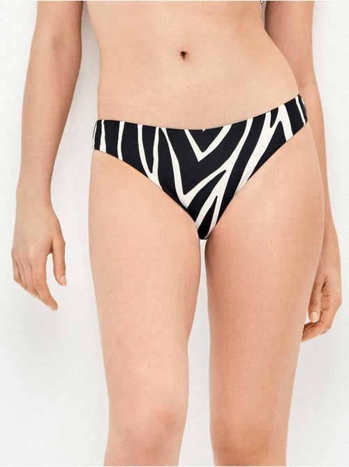 Slip bikini stampato animalier zebra - Kiabi