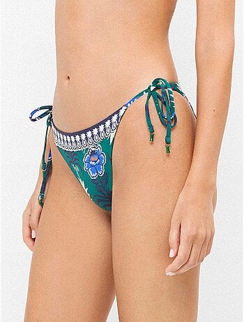 Slip bikini stampato