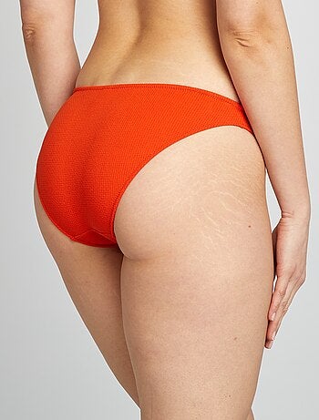 Slip bikini tessuto strutturato